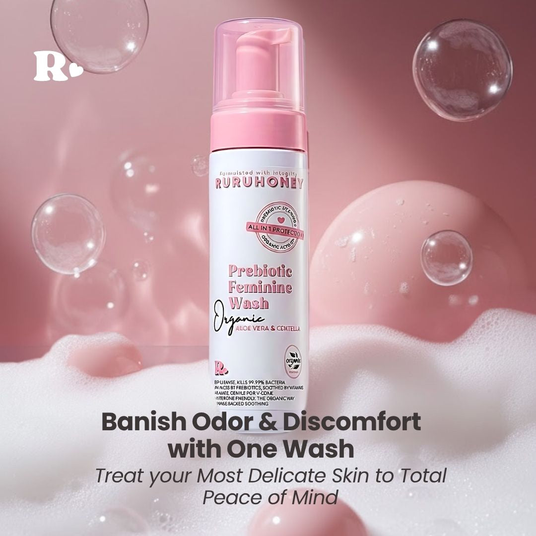3- Prebiotic Feminine Wash, Organic Aloe Vera & Centella