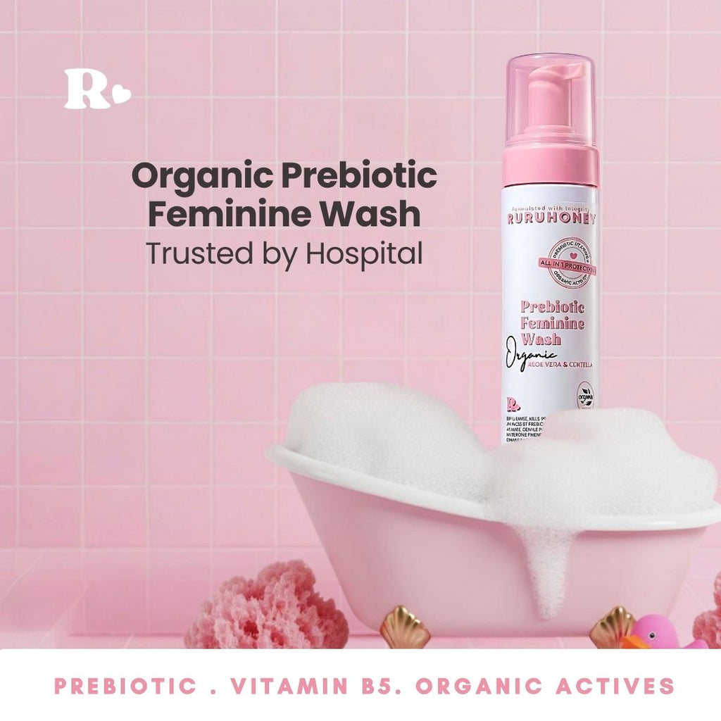 3- Prebiotic Feminine Wash, Organic Aloe Vera & Centella