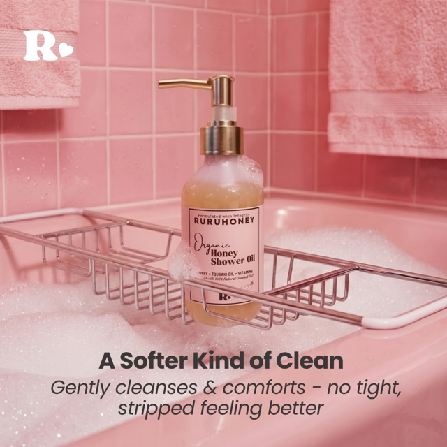 Organic Honey Shower Oil