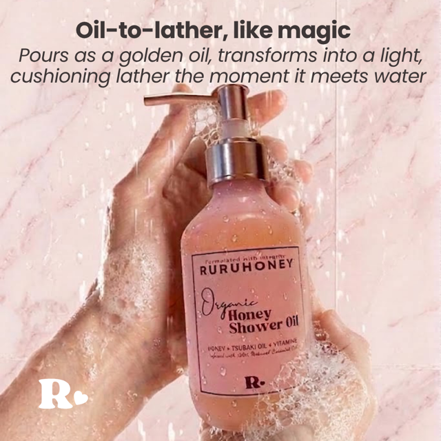 Organic Honey Shower Oil
